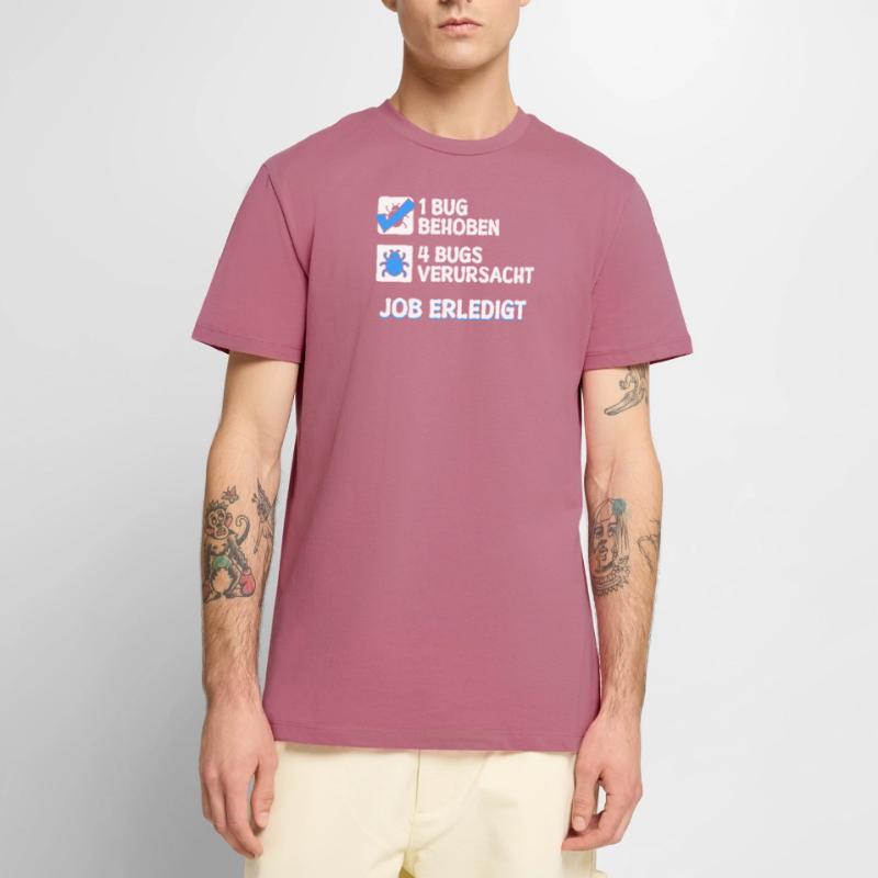 Developer Coden Skripting Bugs Debug Bugfixing Männer Premium Bio T-Shirt