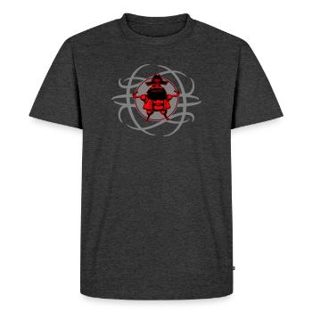 Vous ne pouvez pas faire plus pirate que ça ! - T-shirt Premium bio Homme - anthracite chiné - Devant - Nico (187cm)