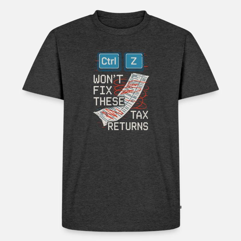 Buchhaltungsstudent Cpa Im Training Excel -witze - Männer Premium Bio T-Shirt - Anthrazit meliert
