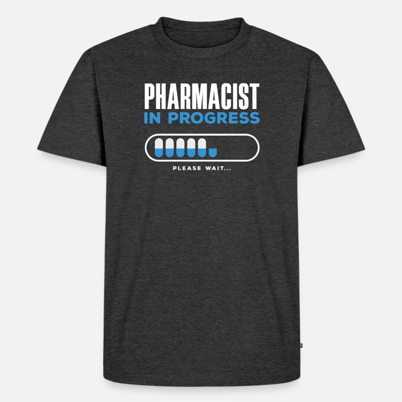 Apotheker Pharmazeutisch-technischer - Männer Premium Bio T-Shirt - Anthrazit meliert