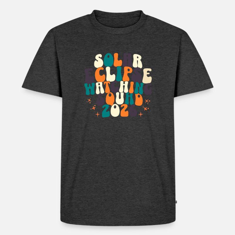 Solar Eclipse Watching Squad 2026 - Men's Premium Organic T-Shirt - heather anthracite