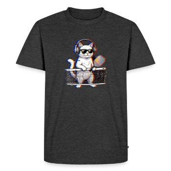 C’était drôle, c’était sorti ? Ramete de pickleball rétro - T-shirt Premium bio Homme - anthracite chiné - Devant - Nico (187cm)