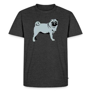 Carlin - T-shirt Premium bio Homme - anthracite chiné - Devant - Nico (187cm)