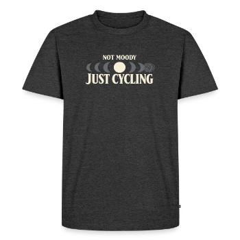 Périménopause Humour Périménopause - T-shirt Premium bio Homme - anthracite chiné - Devant - Nico (187cm)