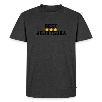 Jiu Jitsu / Jujutsu / Jiujitsu / Art Martial - T-shirt Premium bio Homme - anthracite chiné - Devant - Nico (187cm)