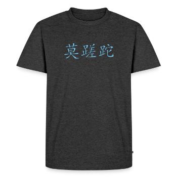 Carpe_Diem_3d - Kanji 2 - Men's Premium Organic T-Shirt - heather anthracite - Front - Nico (187cm)