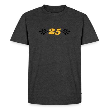 2541614 14743929 noces d’argent - T-shirt Premium bio Homme - anthracite chiné - Devant - Nico (187cm)