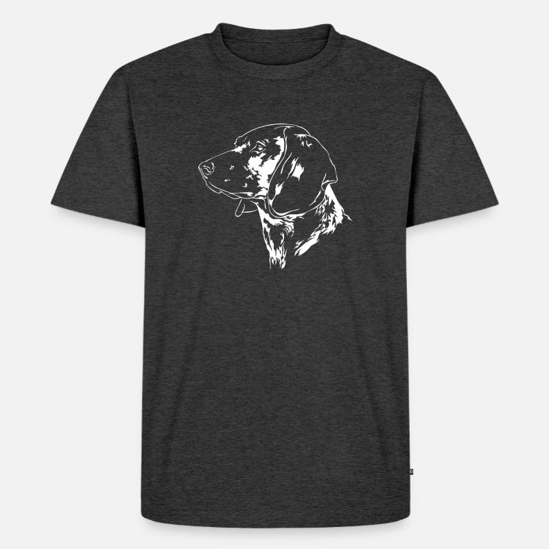BAYERISCHER GEBIRGSSCHWEIßHUND Jagdhunde Wilsigns - Männer Premium Bio T-Shirt - Anthrazit meliert