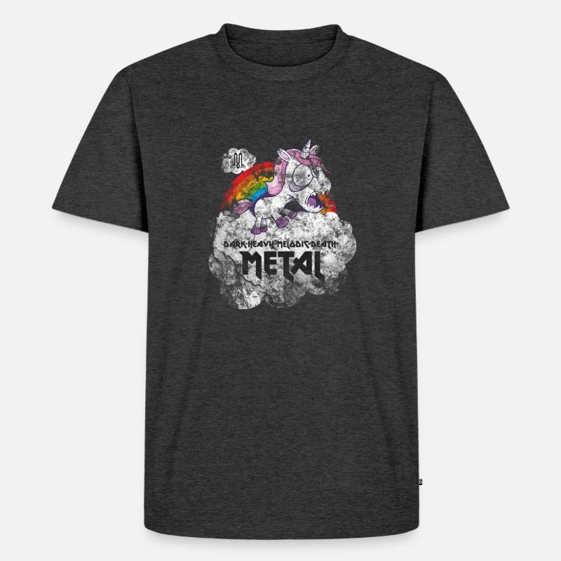 Mental Defect 2015 - Männer Premium Bio T-Shirt - Anthrazit meliert