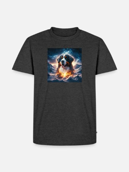 Bouvier bernois - T-shirt Premium bio Homme - anthracite chiné