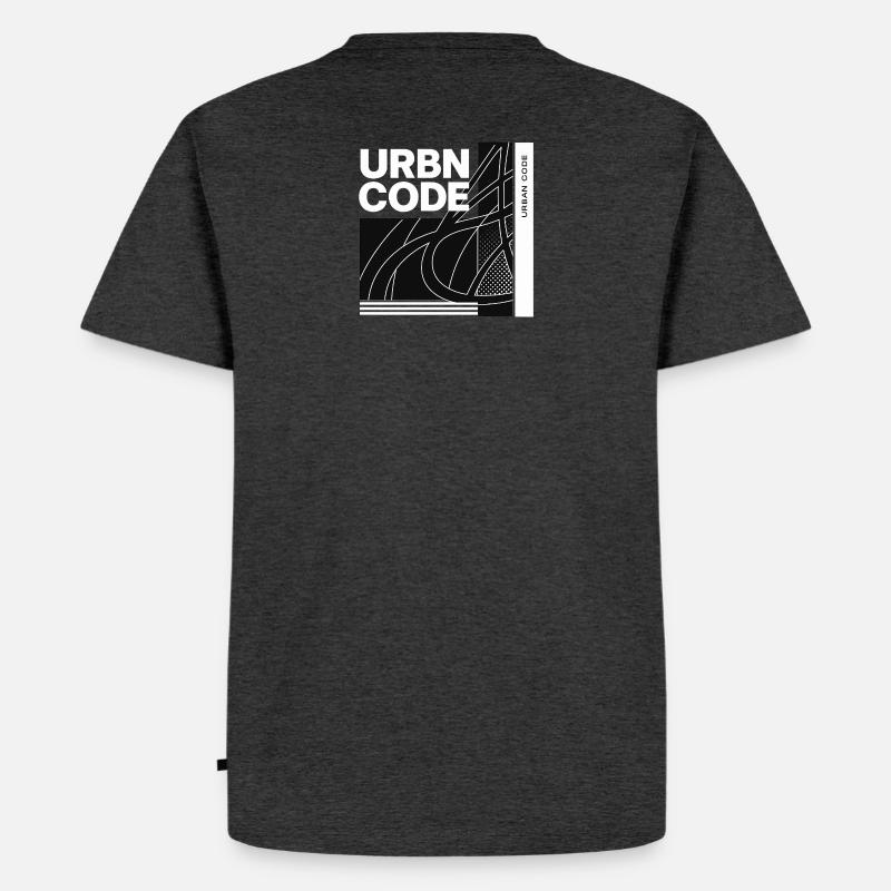 Conception de lignes de code urbain - T-shirt Premium bio Homme - anthracite chiné