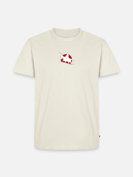 Cavalry / Kavallerie rote Sonne - Männer Premium Bio T-Shirt - Naturweiß