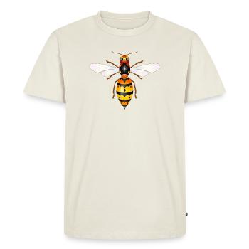 Drawing of a fascinating hornet - Men's Premium Organic T-Shirt - off white - Front - Nico (187cm)
