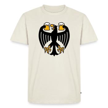 Germany Beer Federal Eagle - Men's Premium Organic T-Shirt - off white - Front - Nico (187cm)