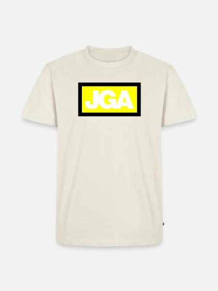 JGA SIMPLE - Emblem 3C - Men's Premium Organic T-Shirt - off white