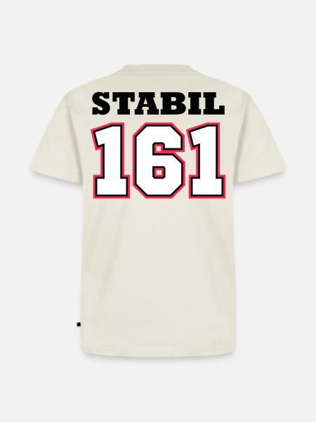 STABIL 161 - FOOTBALL RED - Männer Premium Bio T-Shirt - Naturweiß