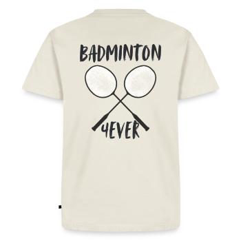 Raquette de badminton pour toujours - T-shirt Premium bio Homme - blanc cassé - Dos - Nico (187cm)