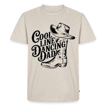 Danse en ligne Papa danse Danse en ligne - T-shirt Premium bio Homme - beige - Devant - AI Model Male 185 dark (185cm)