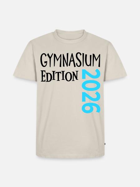 Gymnasium 2026 - Men's Premium Organic T-Shirt - beige