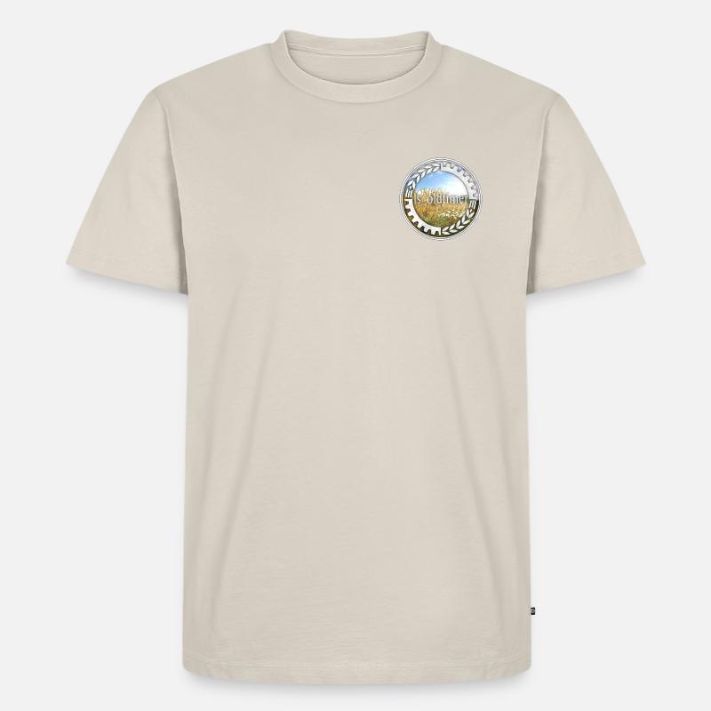 ls_oldtimer Logo - Männer Premium Bio T-Shirt - Beige