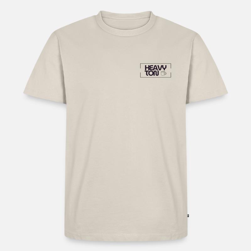 HeavyTon - Männer Premium Bio T-Shirt - Beige