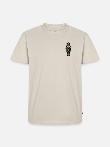 Nussknacker  - Männer Premium Bio T-Shirt - Beige