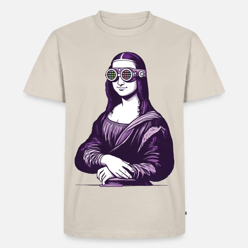 MONA iA – Geek & Sci-Fi - Männer Premium Bio T-Shirt - Beige