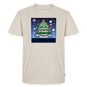 INSTALLATIONS SANITAIRES PLOMBIER DE NOËL PÖMPEL - T-shirt Premium bio Homme - beige - Devant - AI Model Male 185 dark (185cm)
