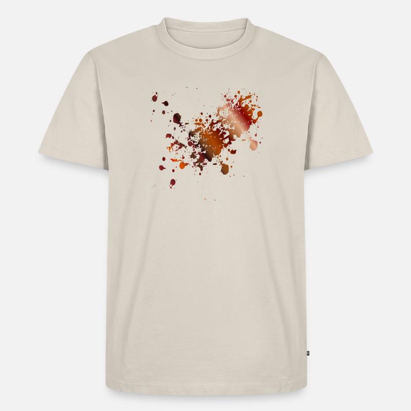 KAFFEE FLECKEN - Männer Premium Bio T-Shirt - Beige