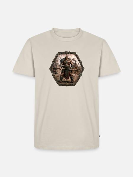 Barbar - Männer Premium Bio T-Shirt - Beige