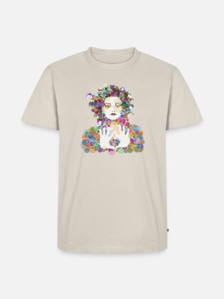 Nina - Männer Premium Bio T-Shirt - Beige