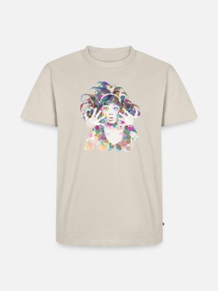 Hiromi - Männer Premium Bio T-Shirt - Beige