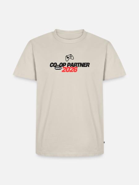 Player-Two-Store - Männer Premium Bio T-Shirt - Beige