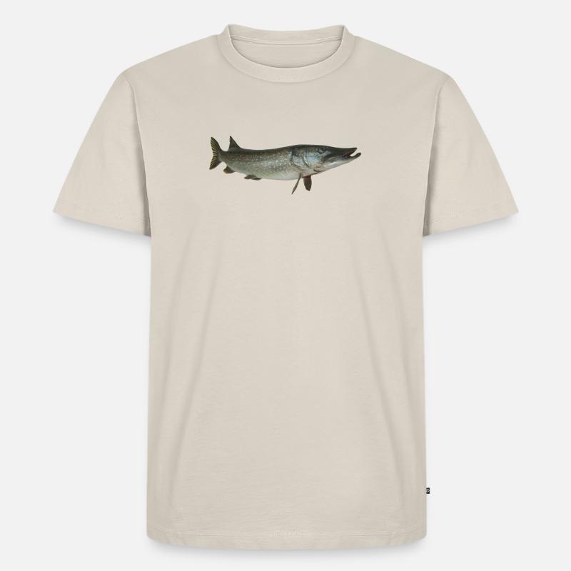 Hecht - Männer Premium Bio T-Shirt - Beige