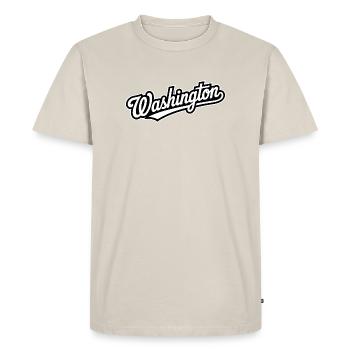 Washington - Souvenir des États-Unis - Design d'État - T-shirt Premium bio Homme - beige - Devant - AI Model Male 185 dark (185cm)