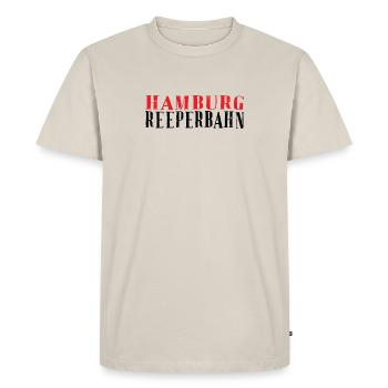 Hamburg Vintage Tampon en caoutchouc - T-shirt Premium bio Homme - beige - Devant - AI Model Male 185 dark (185cm)
