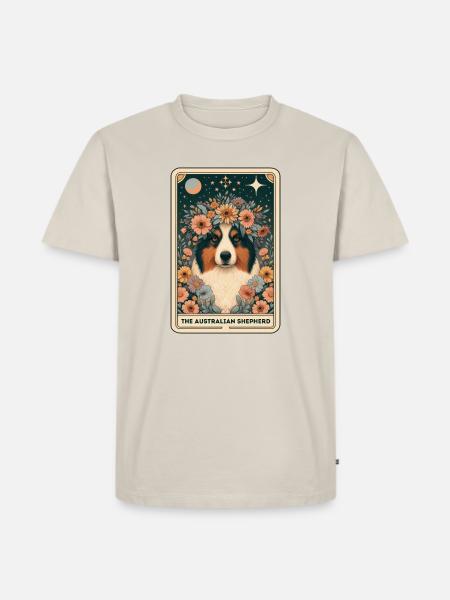 Australian Shepherd Aussie Hundeliebhaber Geschenk - Männer Premium Bio T-Shirt - Beige