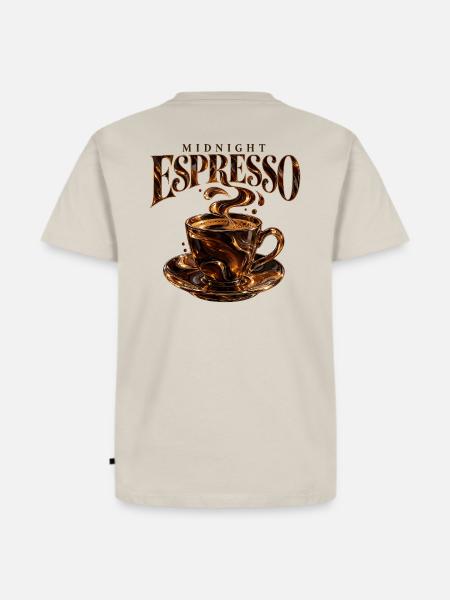 Midnight Espresso Club - Männer Premium Bio T-Shirt - Beige