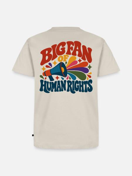 Big Fan Of Human Rights - Männer Premium Bio T-Shirt - Beige