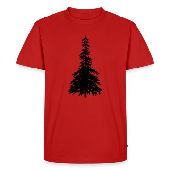 Christmas tree - Men's Premium Organic T-Shirt - red - Front - Nico (187cm)
