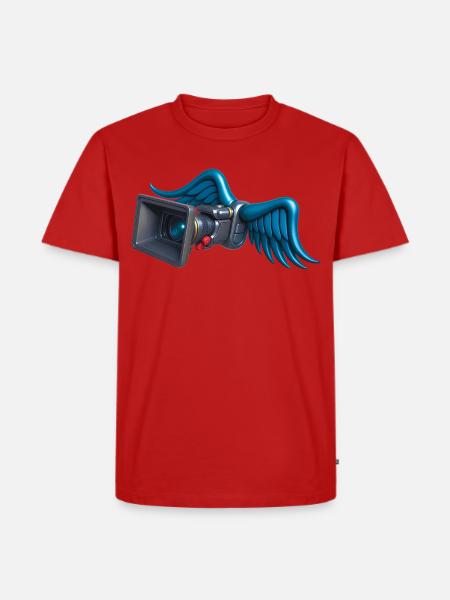 ANGELIC CAM - sound & vision - Men's Premium Organic T-Shirt - red