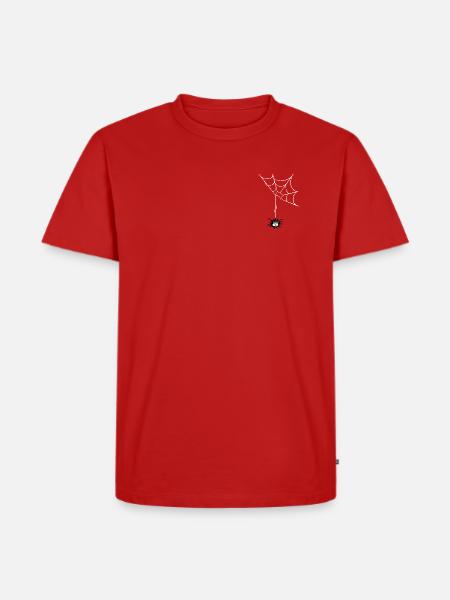 Spinne "Igitte" - Männer Premium Bio T-Shirt - Rot