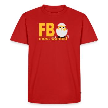 most wanted chick egg - Men's Premium Organic T-Shirt - red - Front - Nico (187cm)