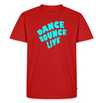 Dance Bounce Live - Men's Premium Organic T-Shirt - red - Front - Nico (187cm)