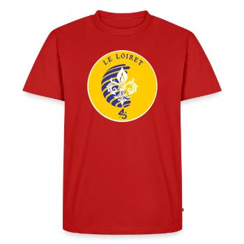 Fleur de Lys Loiret 45 - T-shirt Premium bio Homme - rouge - Devant - Nico (187cm)