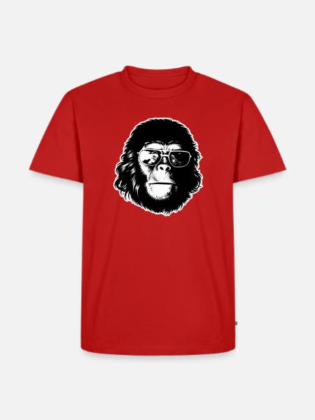 Cool Chimp - Männer Premium Bio T-Shirt - Rot