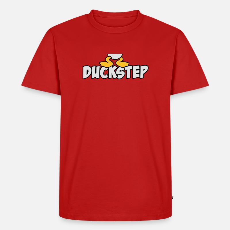Duckstep (Dubstep) - Männer Premium Bio T-Shirt - Rot