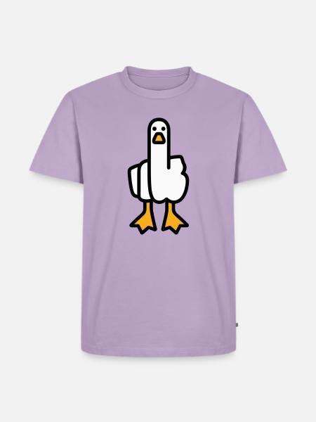 Statement Goose - Men's Premium Organic T-Shirt - lavender
