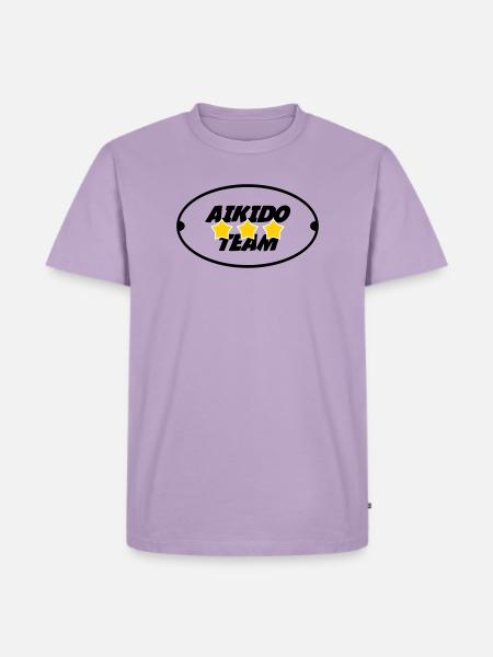Aikido-Team - Männer Premium Bio T-Shirt - Lavendel