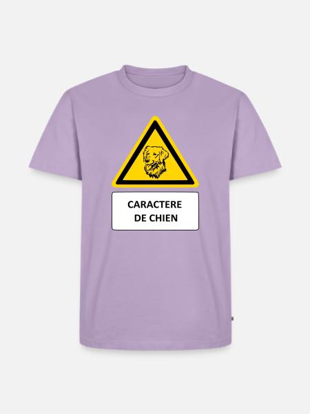 Dog character - Men's Premium Organic T-Shirt - lavender